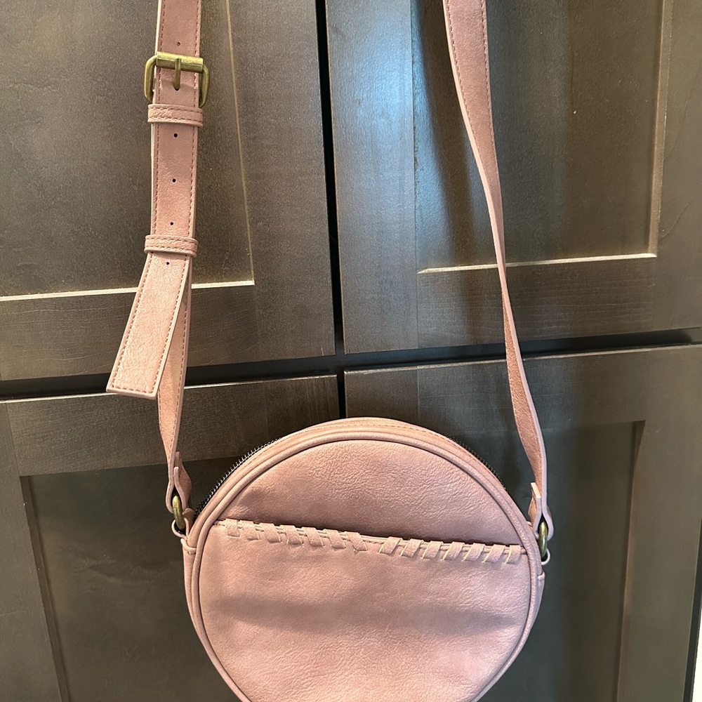 Sonoma Blush Pink Round Crossbody Bag